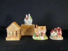 (2) The Kent old England small Ceramic cottages