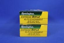 Ammo, Remington 45-70 Government. 40 total rounds.