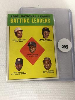 1963 Topps 1962 National League Batting Leaders #1