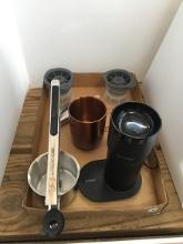 Ember (Electric) Hot Plate Mugs, Priority Chef Potatoe Ricer, Mannkitchen Garlic Press, Tovolo Ice M