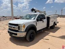 2016 FORD  F-550 EXT CAB MECHANICS TRUCK ODOMETER READS 74894 MILES, METER