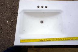 The Onyx Collection Double Sink Vanity  - One Egde Has Been Cut