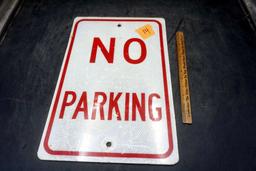 "No Parking" Metal Sign