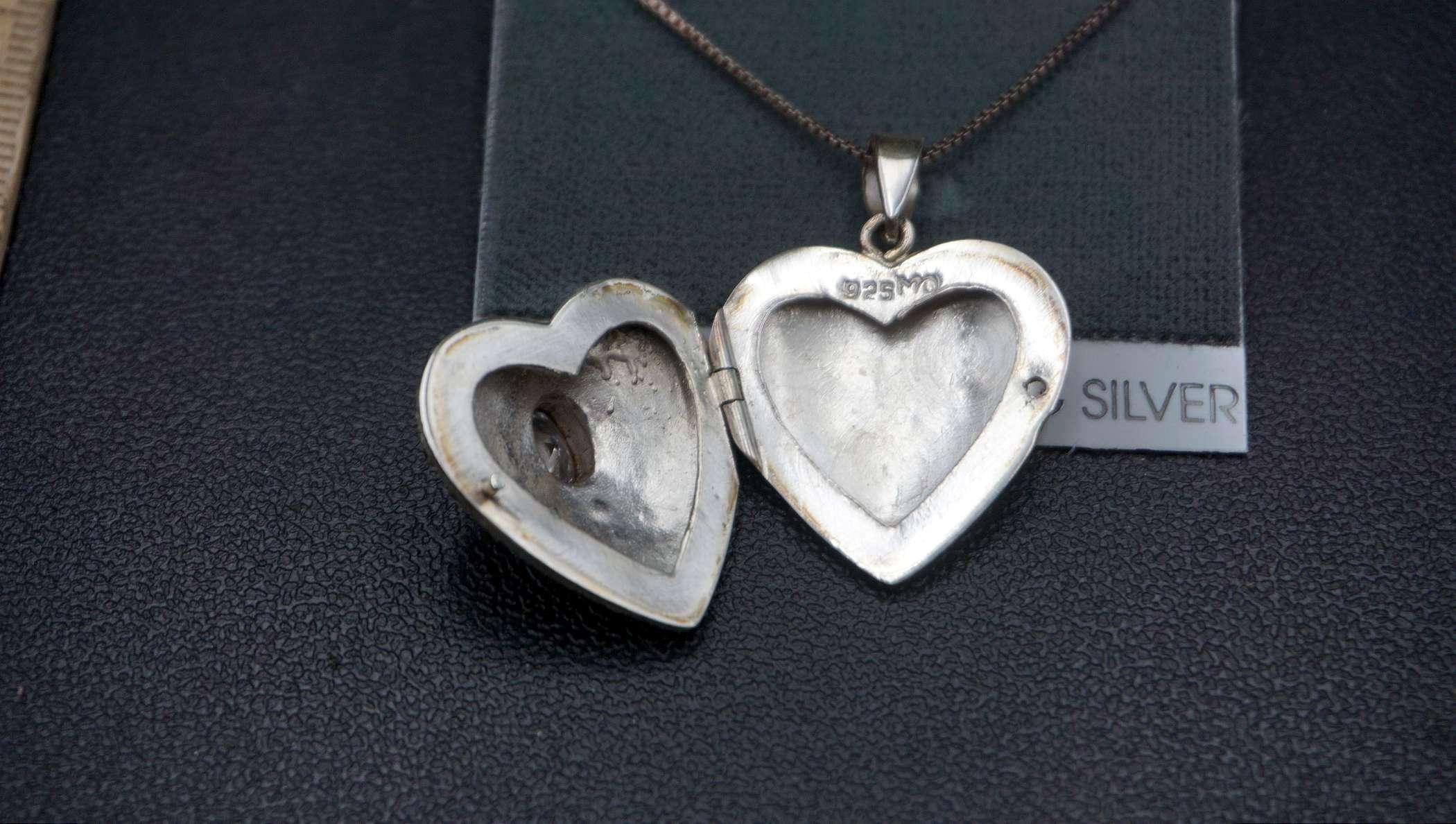 Sterling Silver Heart Pendant Necklace