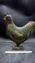 Metal Chicken Statue