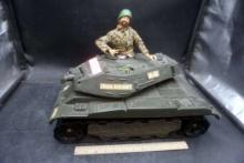 Vintage G.I. Joe Tank & Soldier