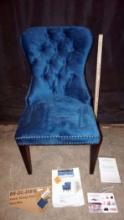 Navy Blue Velvet Dining Chair - New - Needs To Be Picked Up 6/10