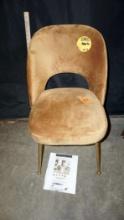 Swell Cognac Velvet Chair - New - Needs To Be Picked Up 6/10