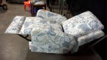 Bellamy Modern Tufted Wingback Swivel Recliner - New - Needs To Be Picked Up 6/10