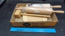 Rolling Pins, Cutting Board, Meat Tenderizer