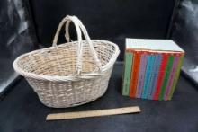 Basket & The Little House On The Prairie Book Set