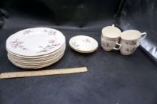 Homer L. Plates, Cups & Saucers