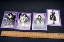 4 - Vintage Betty Page Cards (Oversized)
