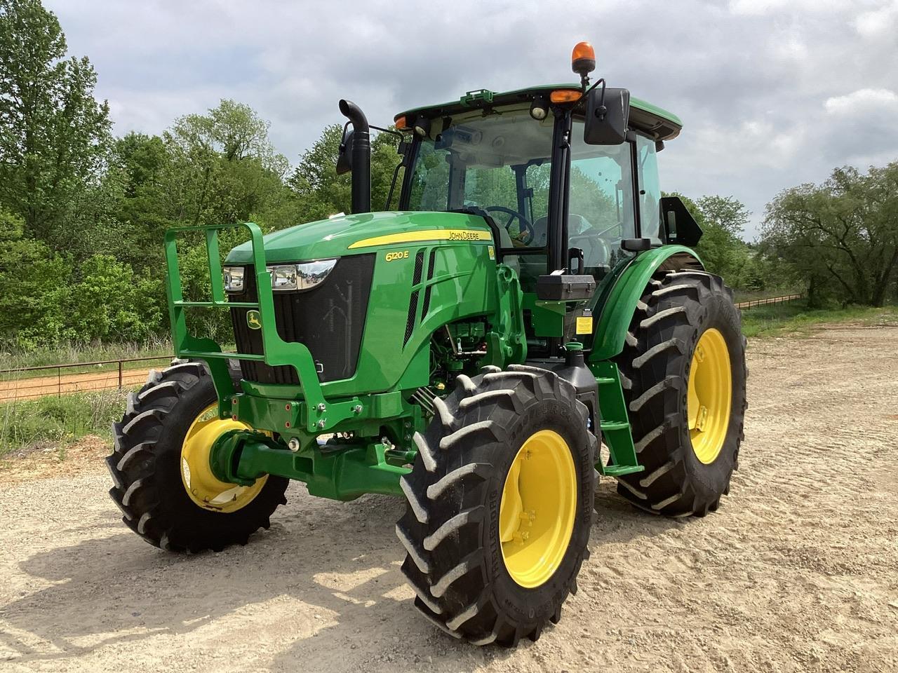 2023 John Deere 6120E Tractor MFWD Loader Ready