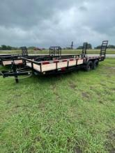 2024 83x20 Heavy Duty With Stand up Ramps, 7K Axles, Brakes,Bulldog Hitch,HD Jack