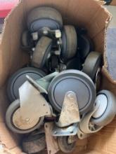 Box of Misc. Size Casters