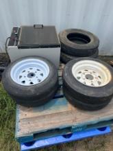 Lot of Misc. Tires and Incubator