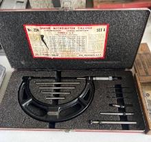 Starrett Micrometer Caliper and Small Micrometer - No. 224 Set A