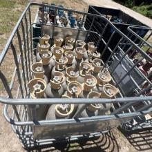 Crate of 25 Gas Cylinders