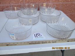 7 Asst. Cut Glass Bowls