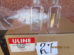 107 Uline S-21725 8oz Plastic Juice Bottles with Caps