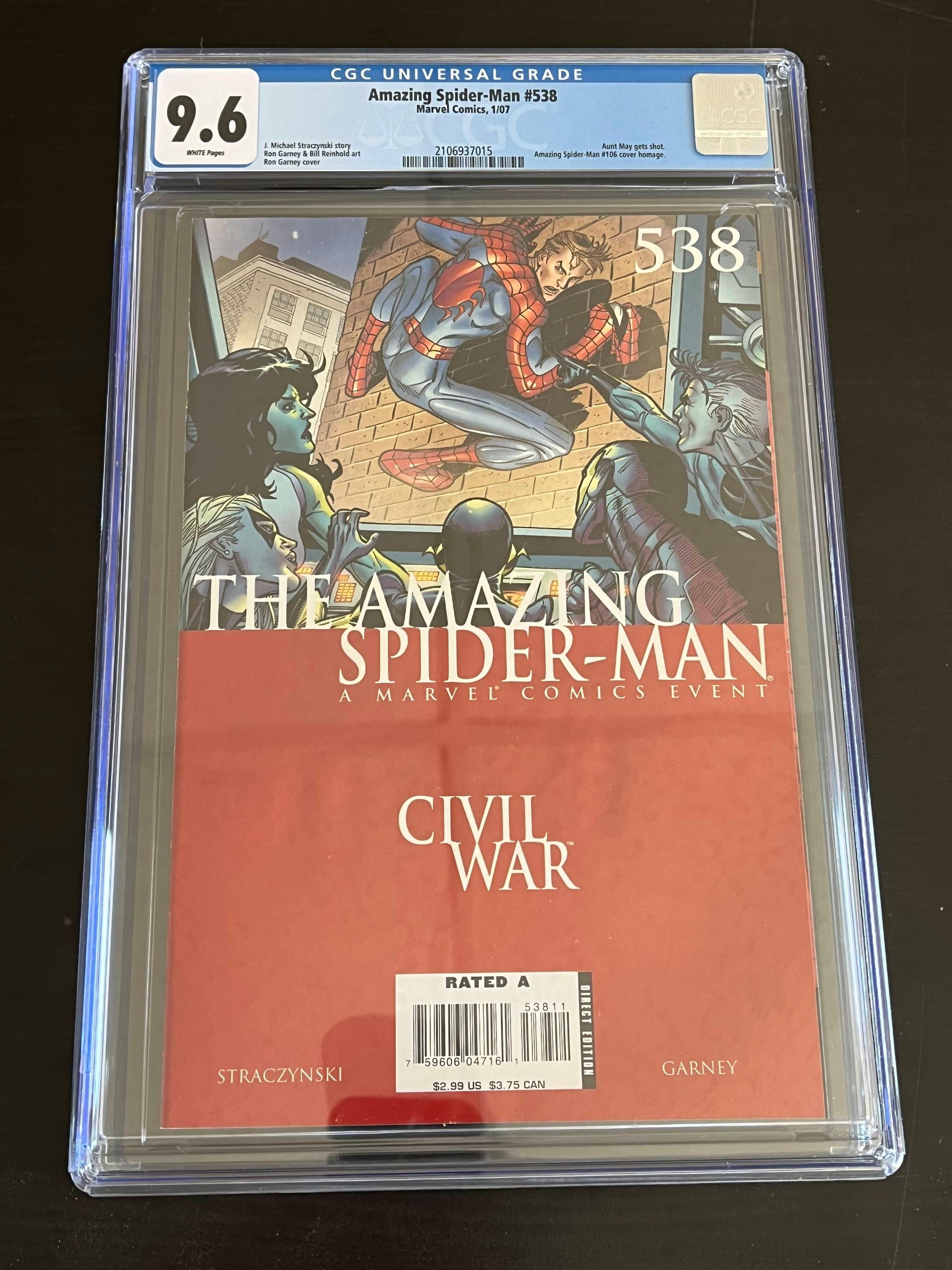 Amazing Spider-Man #538/Marvel 2007 CGC 9.6