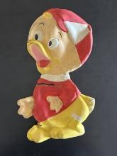 Rare Vintage Walt Disney Donalds Nephew HUEY Hot Water Bottle Rubber 1965 Duarry Spain, Cracked and