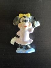 2 Inch Porcelean Minnie Mouse Figurine in Great Shape No Chips or Cracks