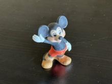 2 Inch Porcelean Mickey Mouse Figurine in Great Shape No Chips or Cracks