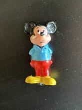 Crying Mickey Figurine Rubber 2 Inches Tokyo Disneyland 1990s PVC Toy Teardrop