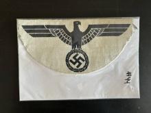 WWII Germany Eagle Patch Large White Background 10x5 inches 1945