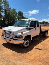 2005 GMC C5500 Crew Cab Flatbed Truck