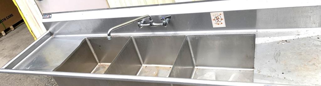 3 Comp 2 Db Commercial Sink