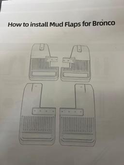 2020-2024 Bronco Mud Flaps