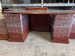 Office desk and filing cabinets