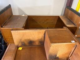 Wooden office desks