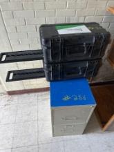 Portable webcasting kits and Filing cabinet