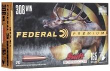 Federal P308SS1 Premium Hunting 308 Win 165 gr Swift Scirocco II 20 Per Box