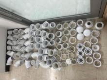 ALL 4" PVC - 90S, TEES, 45S, CAPS, DRAINS, YS, AND PLUGS,