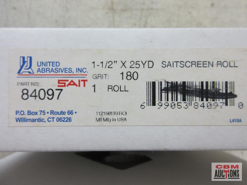 United Abrasives Sait 84097 1-1/2" x 25yd, 180 Grit, Sait Screen Roll - Set of 2 Rolls