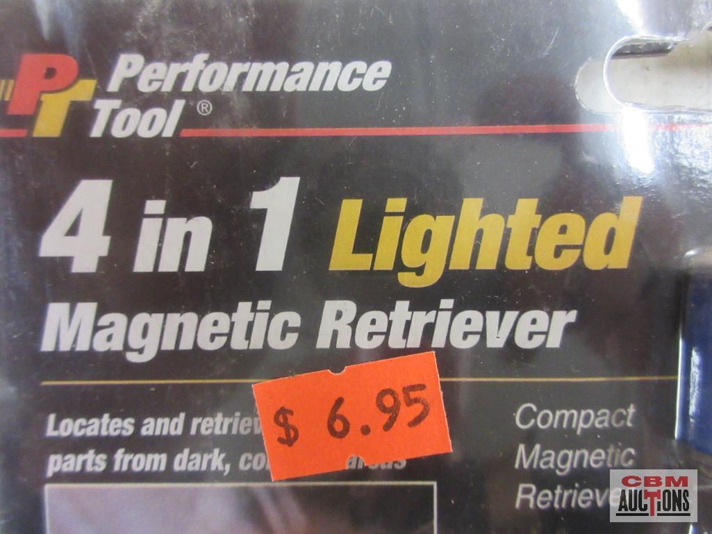 PT Performance Tool W80705 4 in 1 Lighted Magnetic Retriever... Grip 28042 12pc 9" Ball Elastic Stra