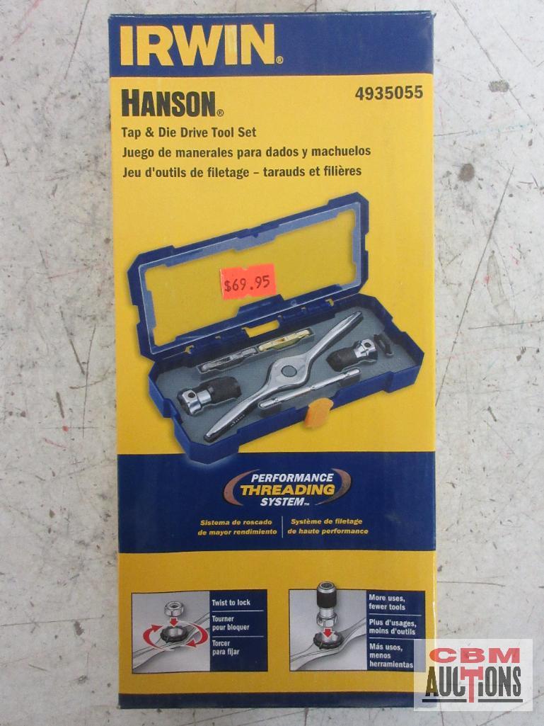 Irwin Hanson 4935055 Tap & Die Driver Tool Set w/ Molded Storage Case