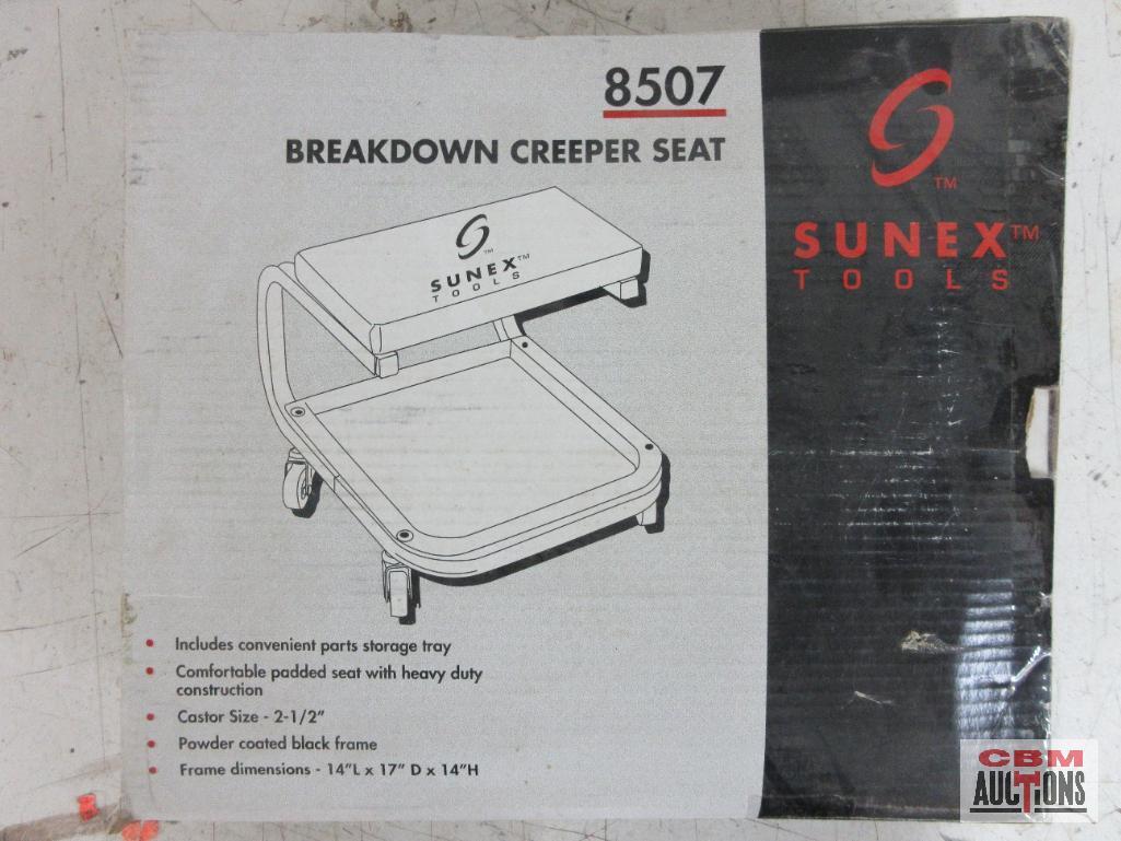 Sunex 8507 Breakdown Creeper Seat w/ Caster Wheels...