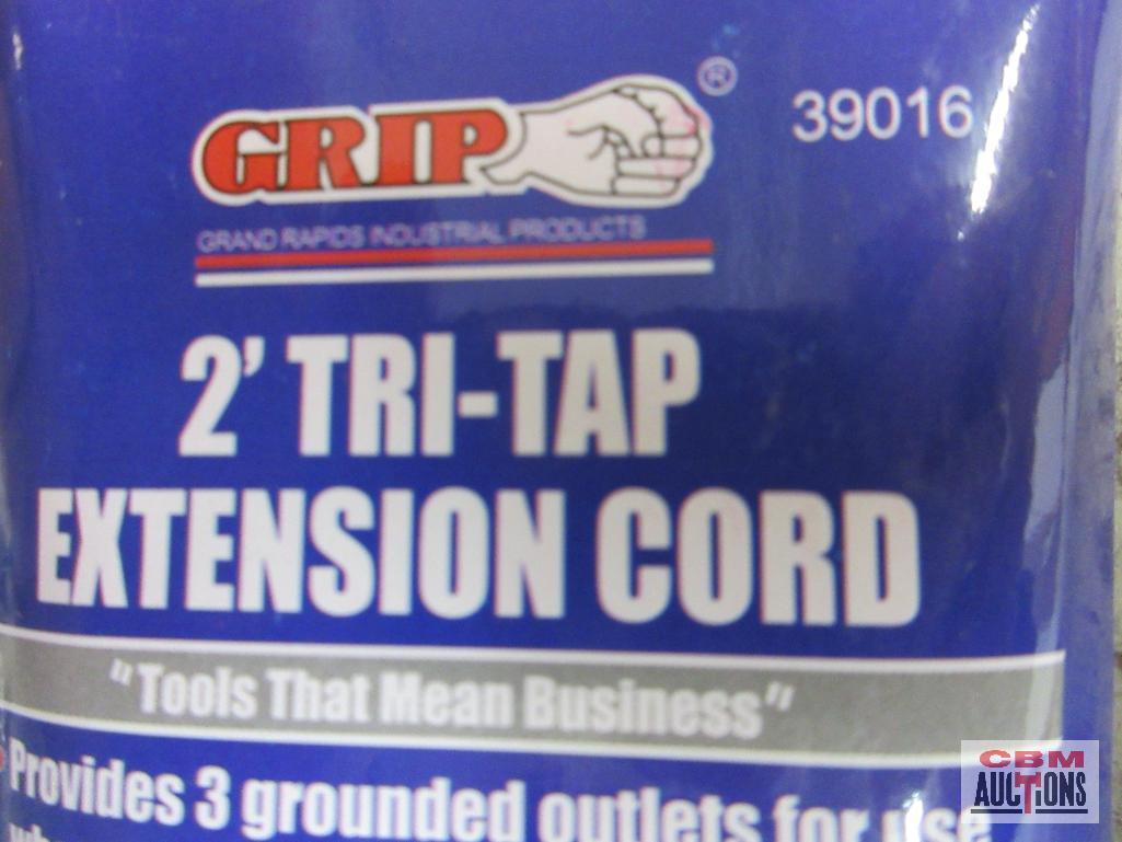 Grip 39016 2' Tri-Tap Extension Cord *DRM