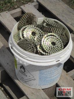 Bucket...of Coil Roofing Nails...