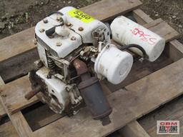 White Small Engine With Fuel Tank