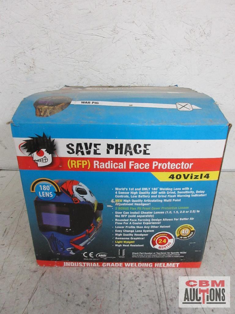 Save Phace Radical FAce Protector Camo Industrial Grade Welding Helmet w/ Storage Bag & 2 Lenses