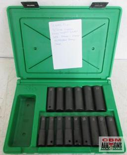 Sk 4048 15pc Metric 1/2" Dr. Deep Imact Socket Set (10mm -24mm) w/ Molded Storage Case...