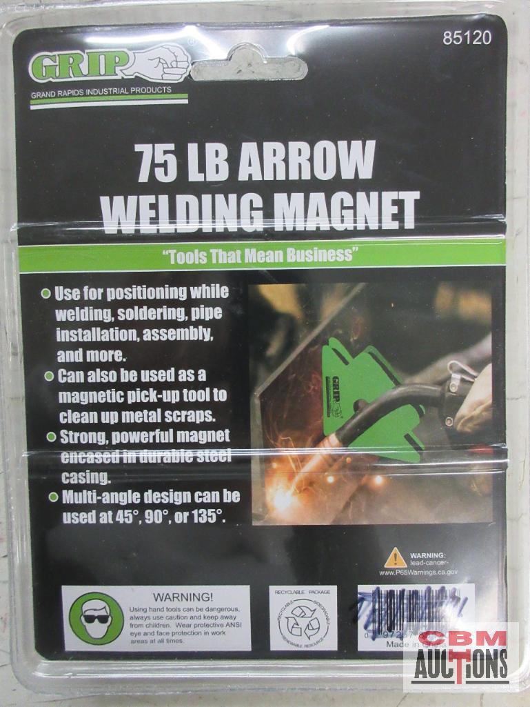 Grip 85128 100 Lb Arrow Welding Magnet... Grip 85120 75 Lb Arrow Welding Magnet...