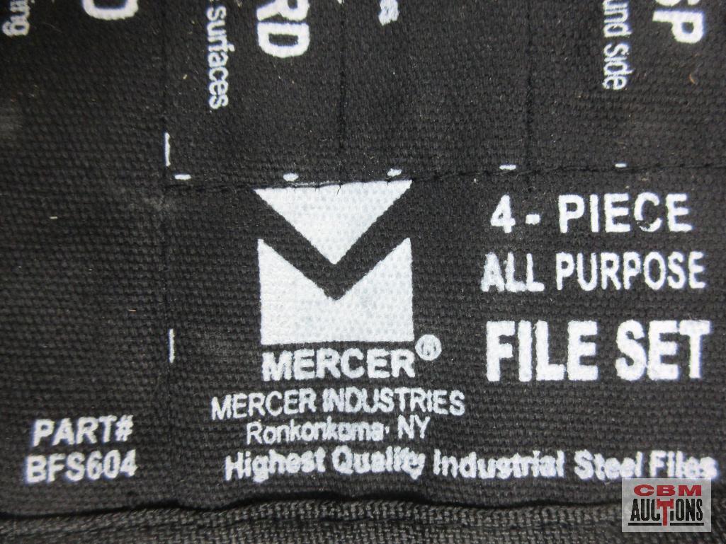 Mercer BFS604 6 Piece All Purpose File Set w/ Storage Pouch 8" 4 in 1 Shoe Rasp 6" Slim Taper... 6"